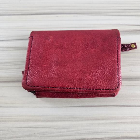 Fossil Red Leather Small Wallet - Picture 2 of 5